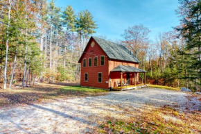 Charming Red House in the Woods